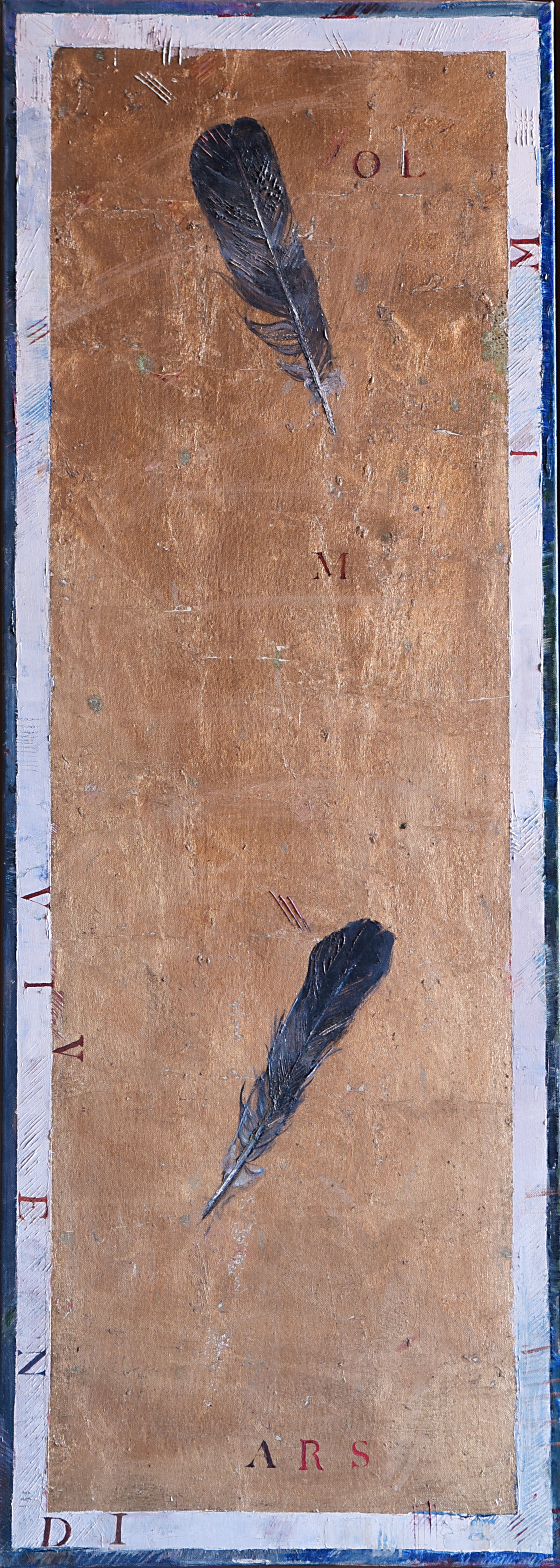 Plumas - Estudio — obra original de Cristina Ybarra