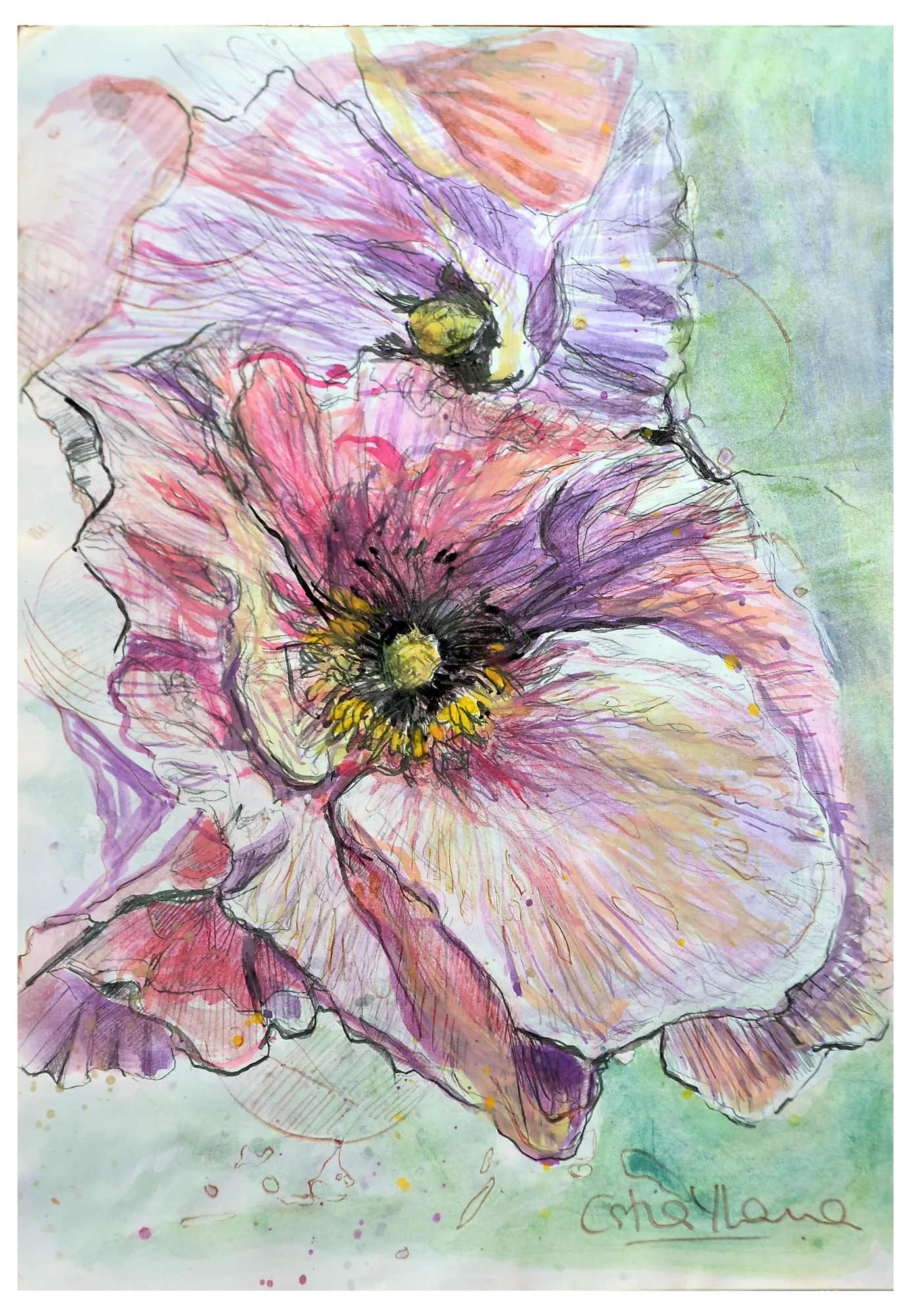 Flor III — obra original de Cristina Ybarra