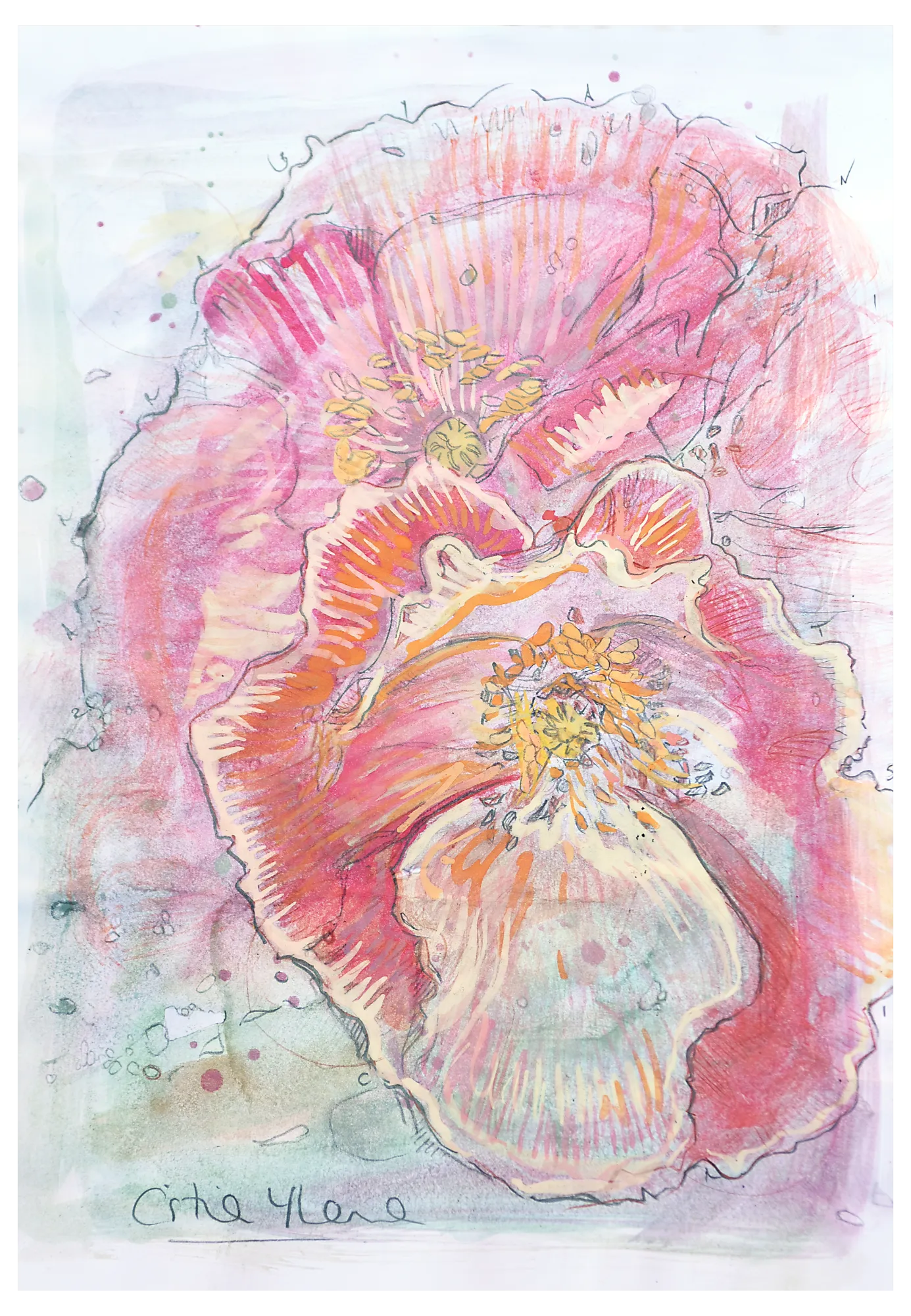Flor II — obra original de Cristina Ybarra