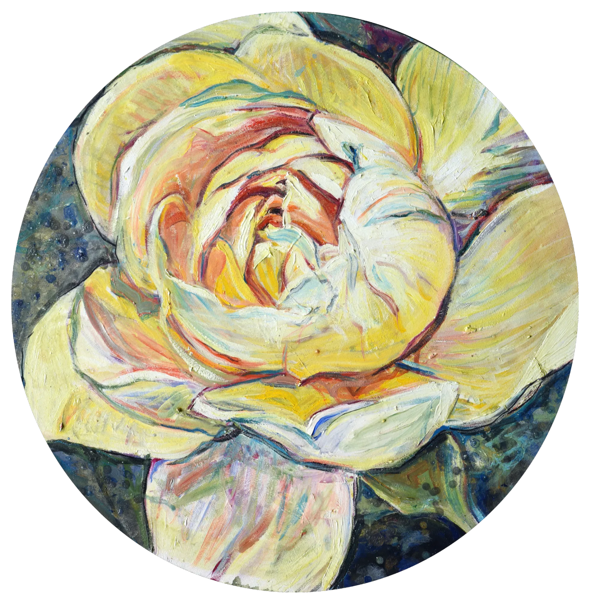 Flor Amarilla — obra original de Cristina Ybarra
