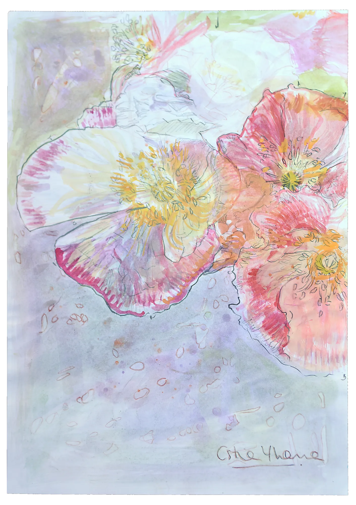 Flor IV — obra original de Cristina Ybarra
