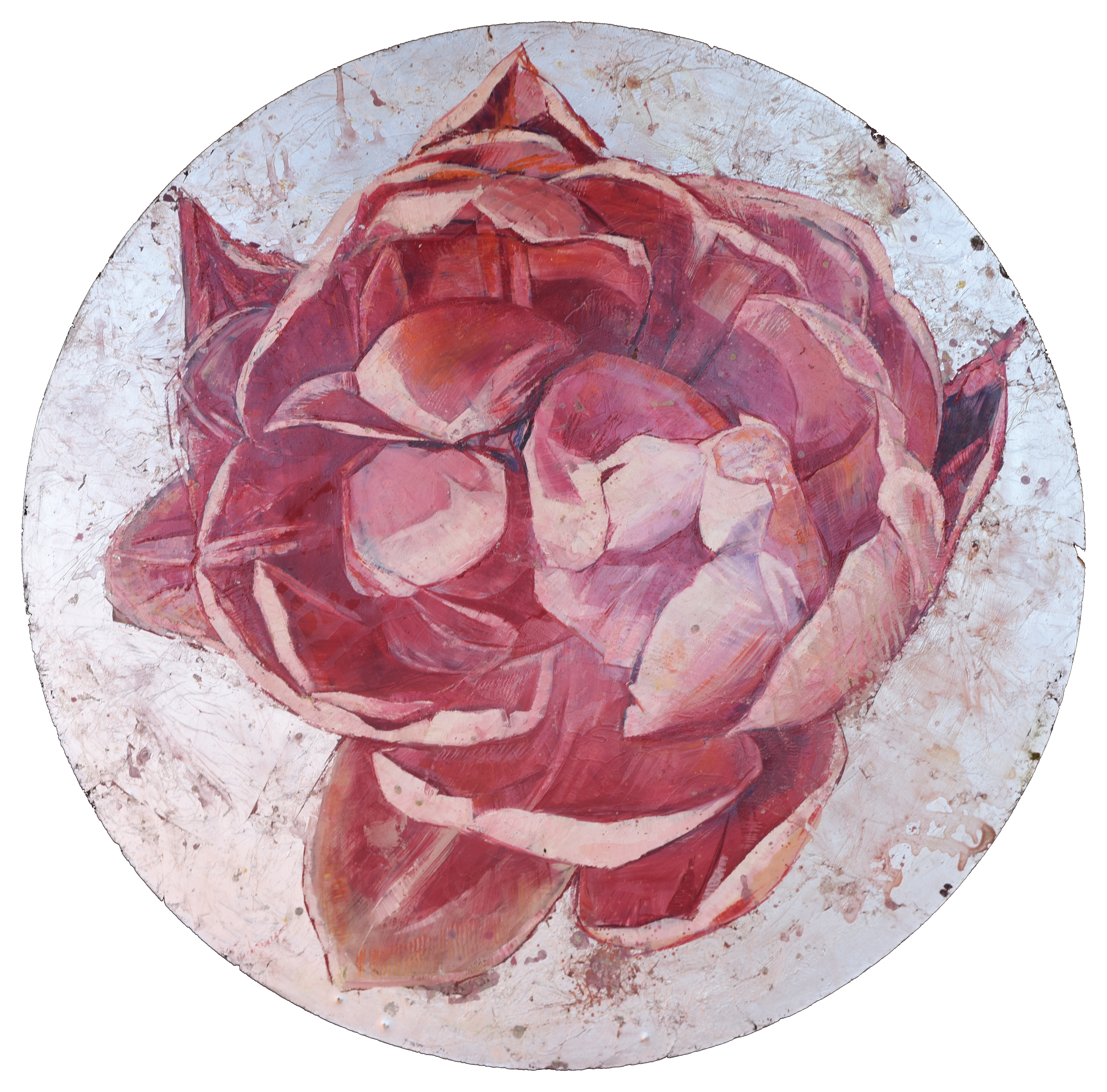 Flor sobre Plata — obra original de Cristina Ybarra