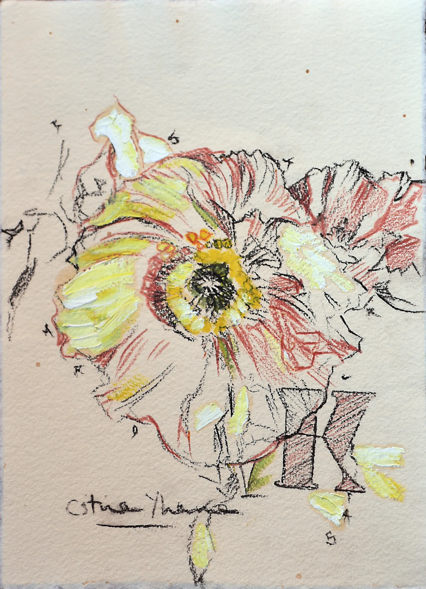 Flor VII — obra original de Cristina Ybarra