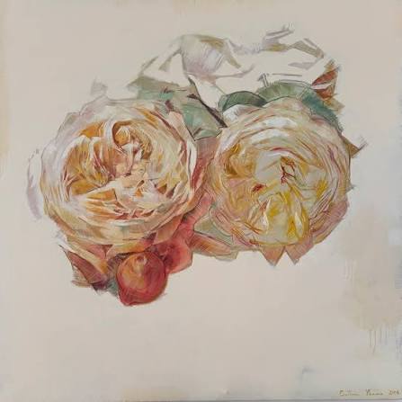 Flores Blancas — obra original de Cristina Ybarra