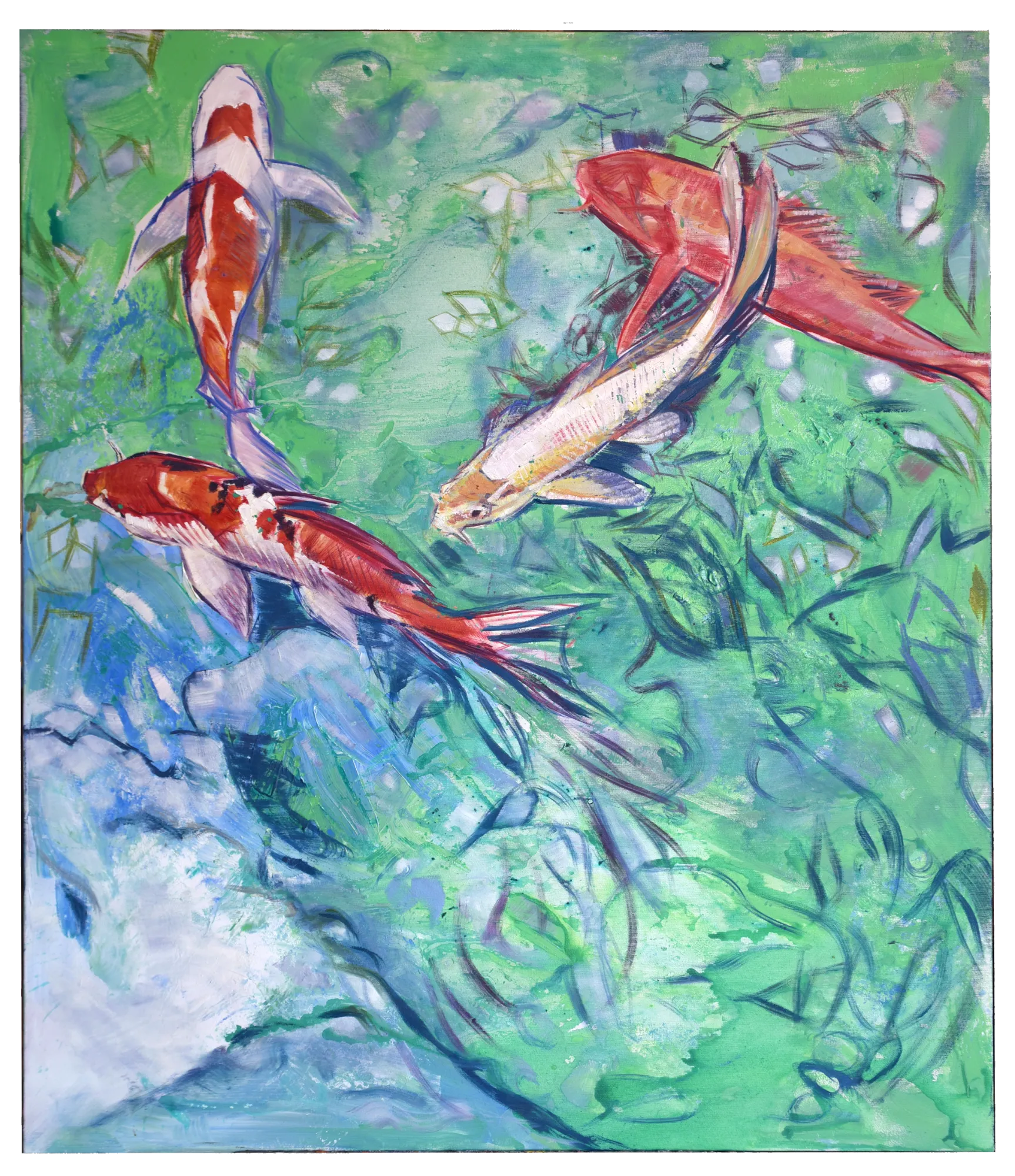 Koi Pond — obra original de Cristina Ybarra