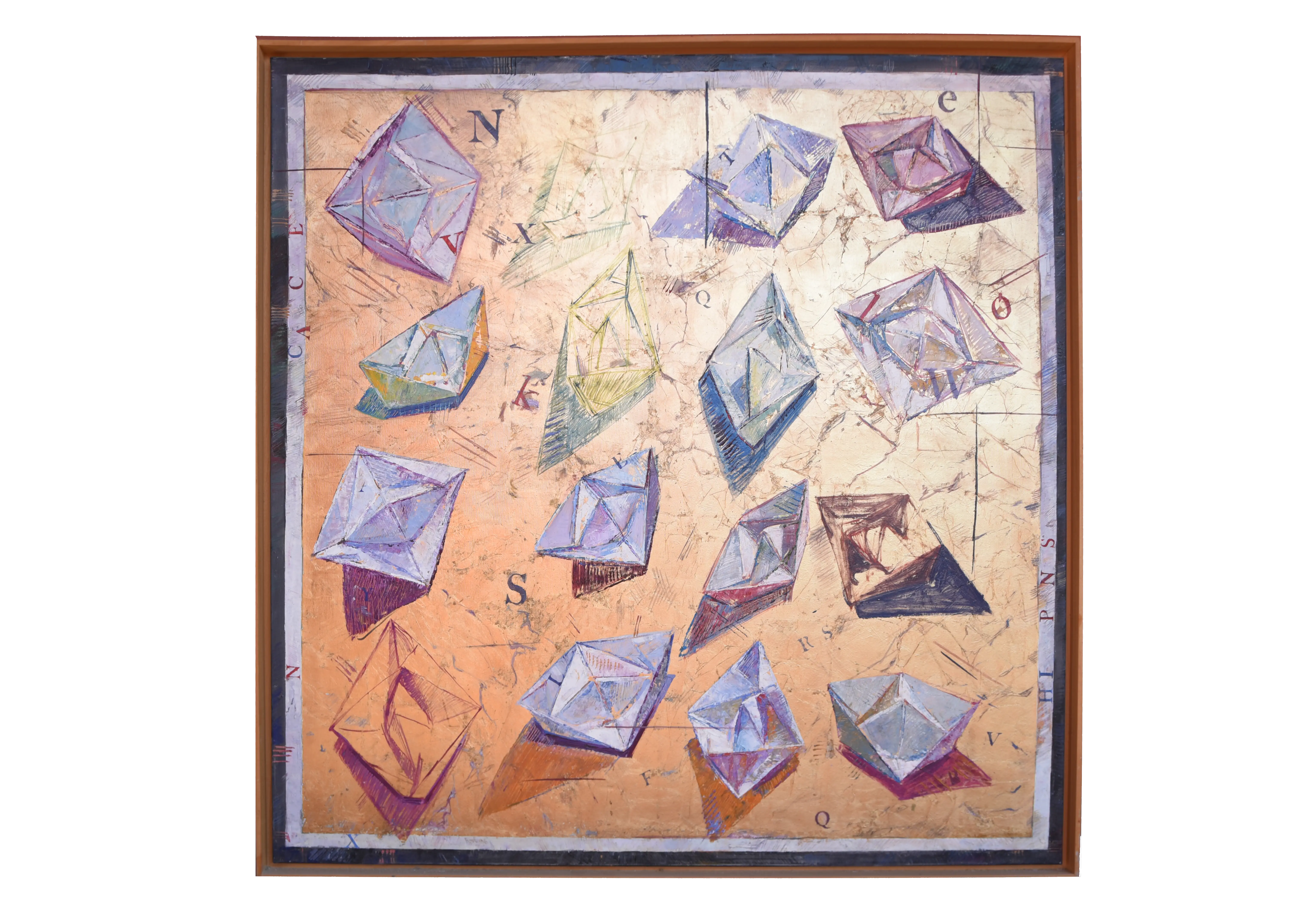 Origami sobre Oro - Estudio — obra original de Cristina Ybarra