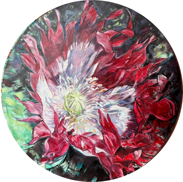 Parrot Poppy — obra original de Cristina Ybarra