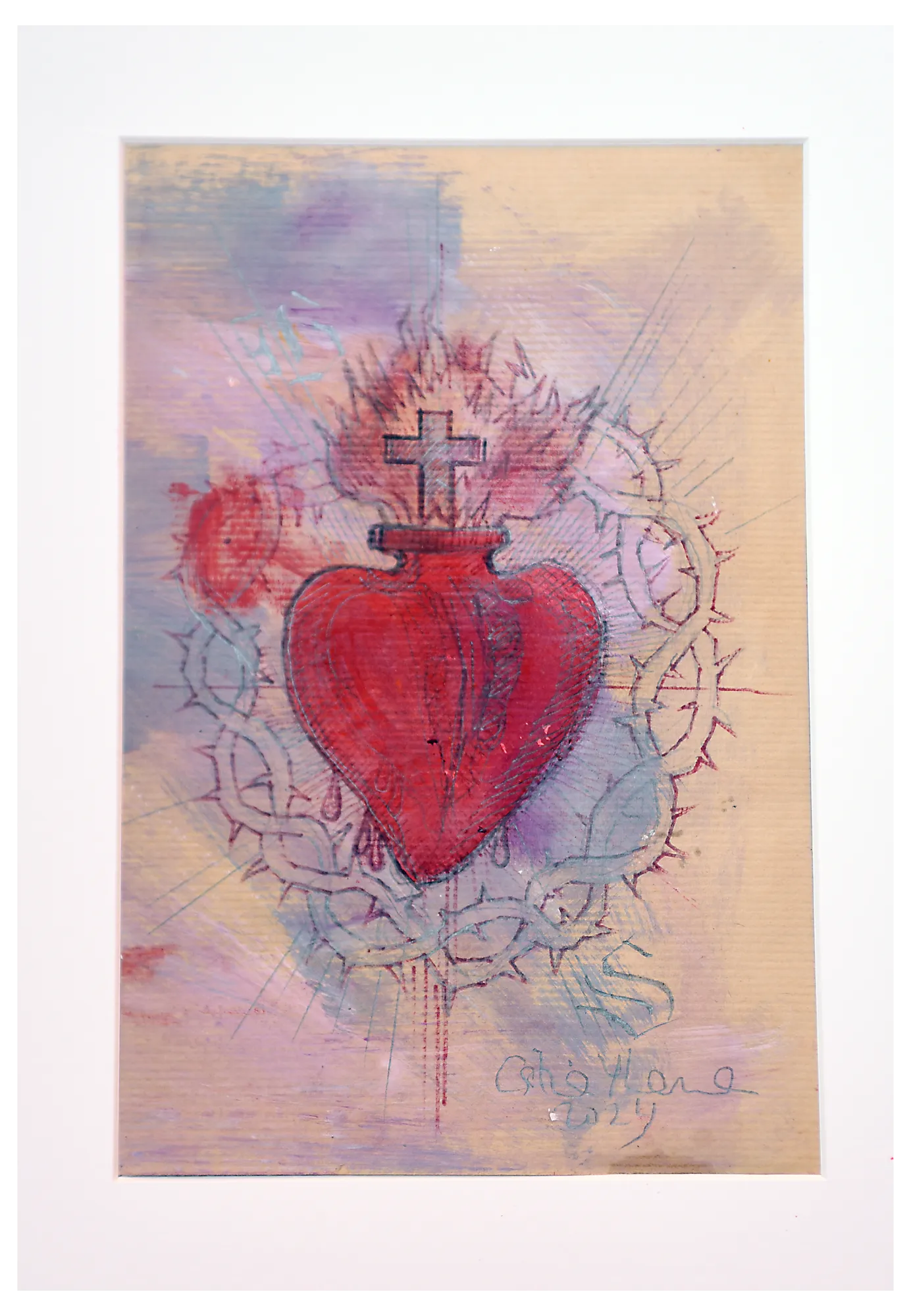 Sagrado Corazón — obra original de Cristina Ybarra
